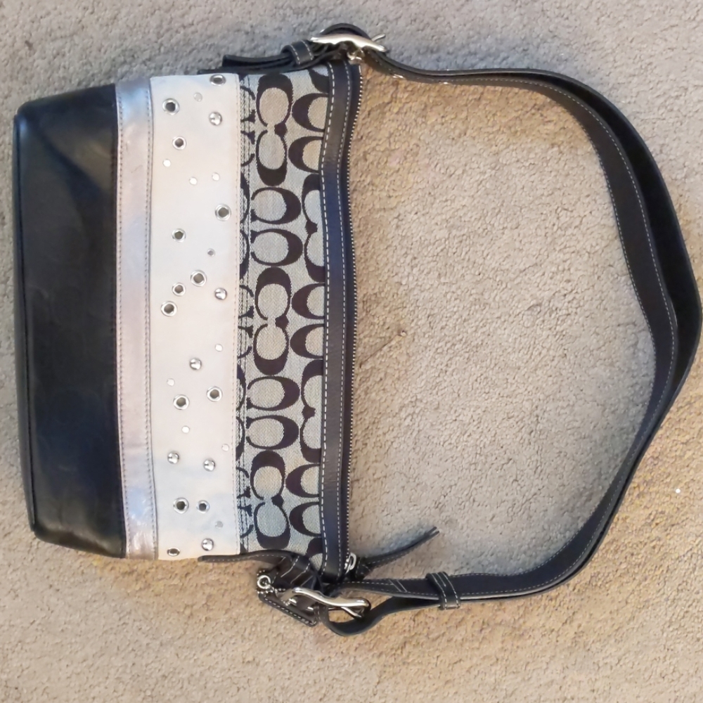 Coach Leather and Suede Purse